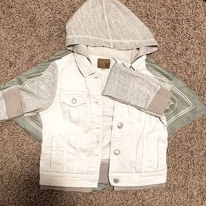 White and Gray Two toned Jacket. Size Small.